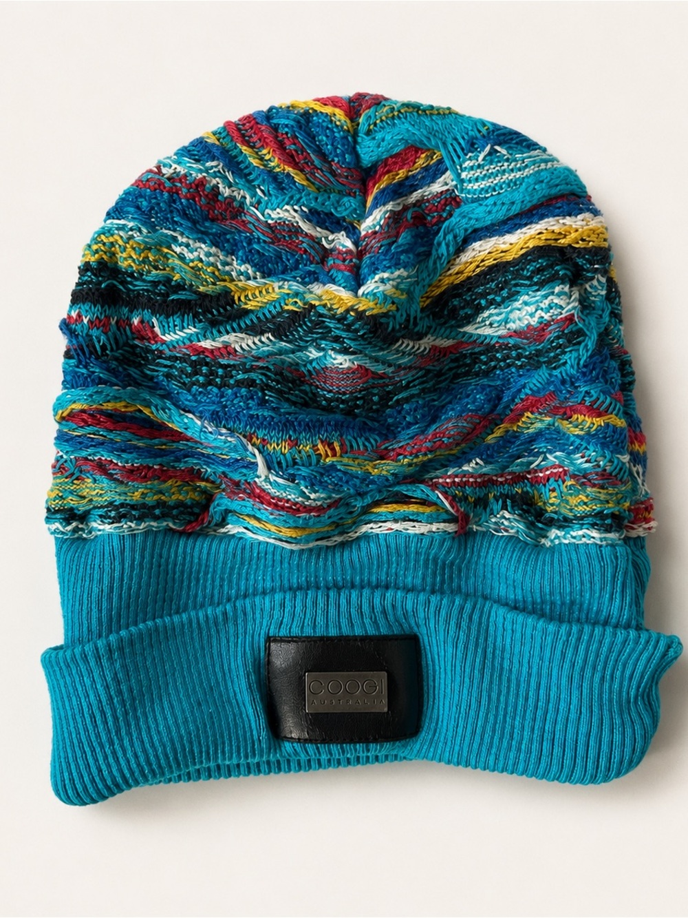 Vtg 90s Coogi Australia 3D Knit Beanie streetwear skully retro 190093108